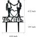 Mr & Mr Wedding Cake Topper Black Acrylic Gay Wedding Cake Topper Wedding Gift for Gay Couple Men Anniversary Decoration - Buy Online on GoSupps.com