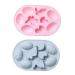 Alipis 2pcs Silicone Cake Mold Easter Egg Silicone Mold Mini Cake Mold Bunny Rabbit Decor Easter Rabbit Homemade Soap 3D Chocolate Animal Molds for Resin Silica Gel Pudding Accessories