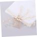 DOITOOL Tiara Wedding Bridal Headdress Pearl Hair Comb Bridal Shower Decorations Bridal Hair Comb Bride Insert Comb Crystal Headpiece Pearl Headpiece Girl Child Manual Hairpin - Buy Online on GoSupps.com