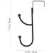 Holibanna 2pcs Over Hangers Hook Iron Bathroom Hanger Hooks No-Punching Door Towel Double-Hook Coat Wall - Buy Online on GoSupps.com