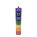 Chakra Candle 7 Symbols Multi-Color 9 Inches