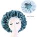 ABOOFAN Silk Satin Bonnet Night Cap for Women - Blue Satin Wide Band Hair Turban for Beauty and Care - Buy Online on GoSupps.com