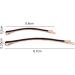Metal Jumbo Bobby Pins Hair Clips 10pcs (Brown) - 5 Large, 5 Small | Hair Decoration Accessories - Buy Online on GoSupps.com