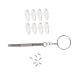 Healeved sunglasses 1 set tool for the glasses repair Rotelable nose pads silicone-nose pads for sunglasses-tool repair set glasses repair set with accessories Mini stainless steel