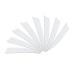 Letszhu Archery Arrows Feather Fletching 4 Inch Real Turkey Vanes for Hunting Target Shooting (25 Pack) White