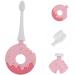 GLEAVI Pink Children's Toothbrush - Soft Silica Gel Donut Design for Gentle Tooth Cleaning (1 Pack) - Buy Online on GoSupps.com