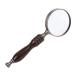 10x Handheld Magnifier Ebony Handle Old Man Reading Book Map Gift Metal Hd Magnifing Glass Made in China