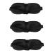 FRCOLOR 5pcs 3D Stereo Goggles 3D Eye Masks Light Blocking Eyemasks Home Eye Masks Eye Pillow Cover Elastic Eye Patches Sleep Eye Masks Silk Eye Shade Travel Breathable Face Mask Cotton 1 Count (Pack of 1) Black