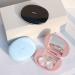 Pink Pebble Stones Contact Lens Box - Simple Double Companion & Shadow Care Storage for Myopia | Cosmetic Organizer - Buy Online on GoSupps.com