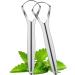 XIMGirl 2 Pack Stainless Steel Tongue Scraper - Wide-Head Tongue Cleaners for Fresh Breath & Oral Hygiene | Reduce Bad Breath - Buy Online on GoSupps.com