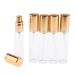Fenteer 5 10ml glass spray bottle travel cosmetics cosmetic medium cosmetic medium container atomizer atomizer mini fog spray bottle refillable liquid spray dispenser golden