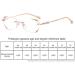 Buy Women's Diamond Rimless Anti-Blue Light Reading Glasses +300 - Ultra Light Frameless Portable & Stylish - Buy Online on GoSupps.com