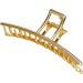 New 2025 Women's Elegant Gold Metal Geometric Hair Clips Fashion Vintage Bathing Grip Claw Clips Barrette Hair Styling Tool Ponytail Clip Jewelry Fashion Accessories Creative Gift - Buy Online on GoSupps.com