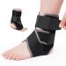 Newgo ankle bandage ankle bandage adjustable foot tape ankle ankle support with stabilizers on both sides for ankle women men (black)