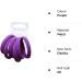 Pritties Accessories Purple Hair Elastics - Set of 6 Soft Jersey Bands - Buy Online on GoSupps.com