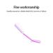Kangwell Long Handled Scrub Brush for Shower - Anti-Slip Handle, Long Curved Bath Brush for Elderly - Blue - Buy Online on GoSupps.com