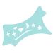 Silicone Eyeliners Tool Helper | Soft Flexible Eyeliners Stencils Contour Eye Liners Guide Reusable Cleaning Cloths for Women Blue
