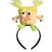 JSGHGDF Funny Hairhoop Cartoon Plush Hairband Music Festival Hairband Kids Birthday Party Wear Women Face Washing Headband Light green fried ha