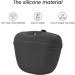AUDWUD Silicone Dog Treat Pouch - Portable Training Container - Magnetic Buckle Closure - BPA Free - Dark Grey - Buy Online on GoSupps.com