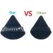ZHIYE 4pcs Black Triangle Powder Puffs | Reusable Face Makeup Puffs | Dual-Use Makeup Sponge for BB CC Cream Liquid Foundation - Buy Online on GoSupps.com