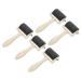 5 Pcs Rubber Brayer Roller for Crafting Ink Printmaking, Glue Roller Ink Applicator, Rubber Printmaking Roller,Rubber Rollers,Handle Color Random (3.73x1.97inch)