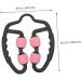Healeved Multifunctional Foam Roller Massage Device 4-Wheel Muscle Roller for Leg & Forearm Massage | Myofascial Fitness Tool in Pink (26x24cm) - Buy Online on GoSupps.com