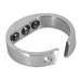 Sleep Aid Ring Acupressure Apnea Good Night Ring Steel Insomnia with Adjustable Opening Stimulate Acupuncture Points(L)