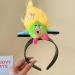 JSGHGDF Funny Hairhoop Cartoon Plush Hairband Music Festival Hairband Kids Birthday Party Wear Women Face Washing Headband Light green fried ha - Buy Online on GoSupps.com