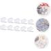 10pcs Packing Box Eyeshadow Blush for Cheeks Makeup Blush Lipstick Boxes Filling Cosmetics Travel 5x5cm Transparent Color - Buy Online on GoSupps.com