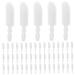 FOMIYES 300Pcs Lip Brush Replacement Head eyeshadow brush lipstick applicator wands makeup brush disposable eyebrow brush Flocking Lip Gloss Accessories supplies Cotton head travel white