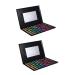 Healeved 2 Pcs 88 Shadow Palette Neutral Cosmetic Eye Shadow Eyeshadow Pallet Plastic 1 count (Pack of 1) Assorted Colorx2pcs
