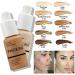 Phooera Fulll Coverage Liquid foundation Matte Finish Concealer Long wear 24hrs Oil Controlling Naturally Flawless Lightweigt Feel Buildable (103 WARM PEACH) - Buy Online on GoSupps.com
