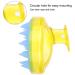 Shower Ridge Scalp Massage Brush | Silicone Head Massager for Hair Washing & Peeling | Yellow Care Device - Buy Online on GoSupps.com