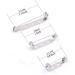 Rustark 120Pcs Silver Pin Back Clasp Brooch Set for Badge Crafts and Jewelry Making - 3 Sizes (Small/Medium/Large) - Buy Online on GoSupps.com
