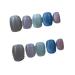 Handmade Phototherapy Wearing Nail Colorful Chasing Cat Eye Short Nail Beauty Nail Patch Nail False nails (Color : A Size : S)