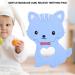 Buy Blue Silicone Cartoon Animal Cat Teething Ring - Perfect Pacifier for 3-18 Months Infants | Ideal Baby Shower Gift - Buy Online on GoSupps.com