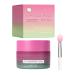 Moisturizing Lip Mask | 15g Dual Color Plumping Cream | Nighttime Lip Balm with Silicone Brush For Women and Men with Chapped Lips Makeup Improves Dryness