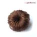 AKOAK 2 Pcs Baby Wig Bun Girl Fake Hair Clip Headwear (Light Brown) - Buy Online on GoSupps.com