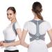 Black Posture Corrector for Women Back Pain Lumbar Back Support Belt Breathable Elastic Back Posture Correction Belt Adjustable Shoulder for Students Kids Adults (Gray S) Gray S