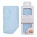 Miracle Blanket Baby Sleep Wearable Swaddle Wrap for Newborn Infant Boy or Girl 0-3 Months Blue