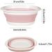 Camping Foldable Wash Bins Hangable Sink Foldable Dish Tub for Camping Portable Washing Basin Space Saving Hangable Washtub Pink Medium - Buy Online on GoSupps.com
