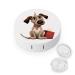 Contact Lens Case Dog Print Plastic Contact Lens Case contact Lens Care Box ontact Lens Travel Box