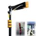 ZAIED Telescopic Window Cleaning Brush Water Fed Pole Window Cleaning and Washing Tool Extendable Cleaner Conservatory Roof Photovoltaic Yellow 9.1m 9.1m Yellow