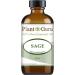 Sage Essential Oil 4 oz - 100% Pure & Therapeutic Grade from Austria | International Shipping Available - Buy Online on GoSupps.com