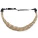 Buy TESS Braided Hairband - Adjustable Medium Blonde Hair Tie & Bun Extensions | Women's Hair Accessories - Buy Online on GoSupps.com