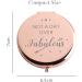 Rose Gold Compact Makeup Mirror - Java Wood Birthday Gift for Women - Not a Day Over Fabulous - Funny Gift for Her - Buy Online on GoSupps.com
