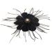 AJTUTUS Party Fascinator Hair Clip for Party Wedding Women Feather Mesh Fascinator Hair Pin Big Flower Church Headdress - Buy Online on GoSupps.com