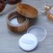 30g Portable Bamboo Makeup Container - Eco-Friendly DIY Cosmetic Jar with Sponge for Loose Powder & Foundation - Buy Online on GoSupps.com