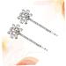 minkissy Rhinestone Bobby Hairpins Bobby for Women Bling Bobby Crystal Hair Pin Decorations Metal Hair Clips for Women Hairpins Hair for Women Trendy Hair Clips Ponytail Miss Girl - Buy Online on GoSupps.com