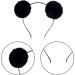 HAICN 2Pieces Pom Ball Headband Black Cute Ears Hairbands Hair Hoop Pom Pom Ball Ear Headband Holiday Party Costume Accessories for Kids Children - Buy Online on GoSupps.com